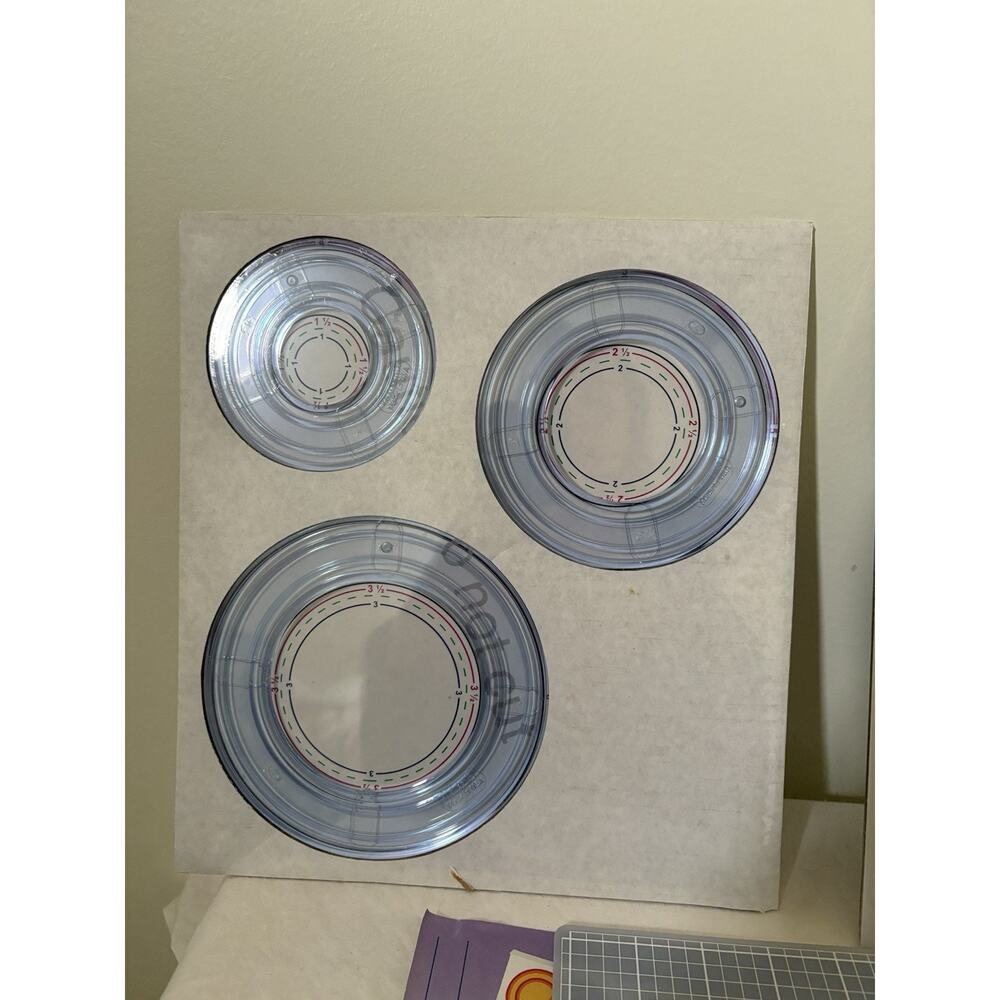 Creative Memories Circle & Oval Patterns Custom Cutting System Cutting Mat - Picture 3 of 7
